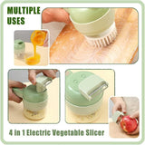 Veas 4 in 1 Portable Electric Vegetable Cutter Set
