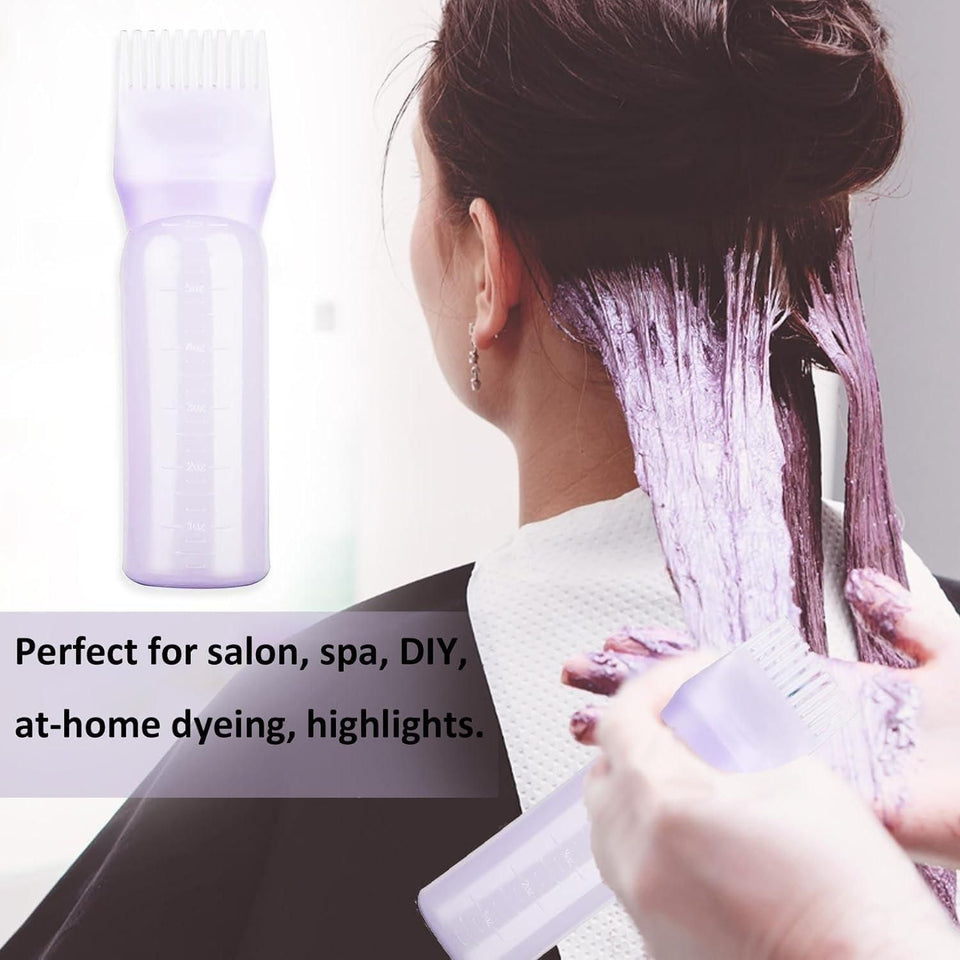 Vmun Root Comb Applicator Bottle for Hair Dye & Oil