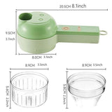 Veas 4 in 1 Portable Electric Vegetable Cutter Set