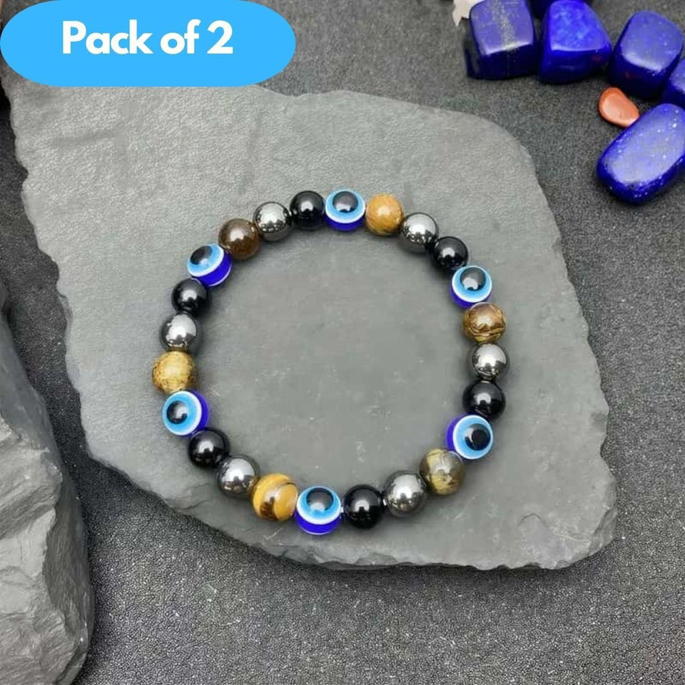 VEAS Devil's Eye Bohemian Bracelet Pack of 2