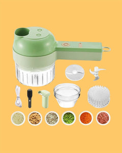 Veas 4 in 1 Portable Electric Vegetable Cutter Set