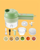 Veas 4 in 1 Portable Electric Vegetable Cutter Set